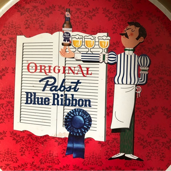 VTG Pabst Blue Ribbon beer tray - Picture 2 of 5